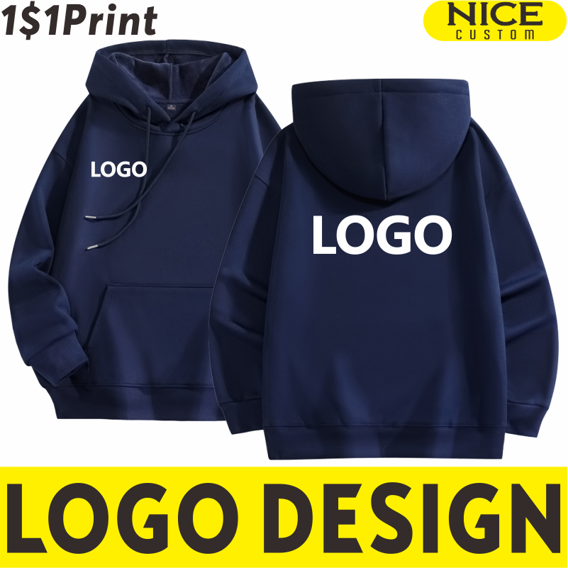 Embroidery Design Logo - الرجال والنساء المخملية الدافئة هوديس ،