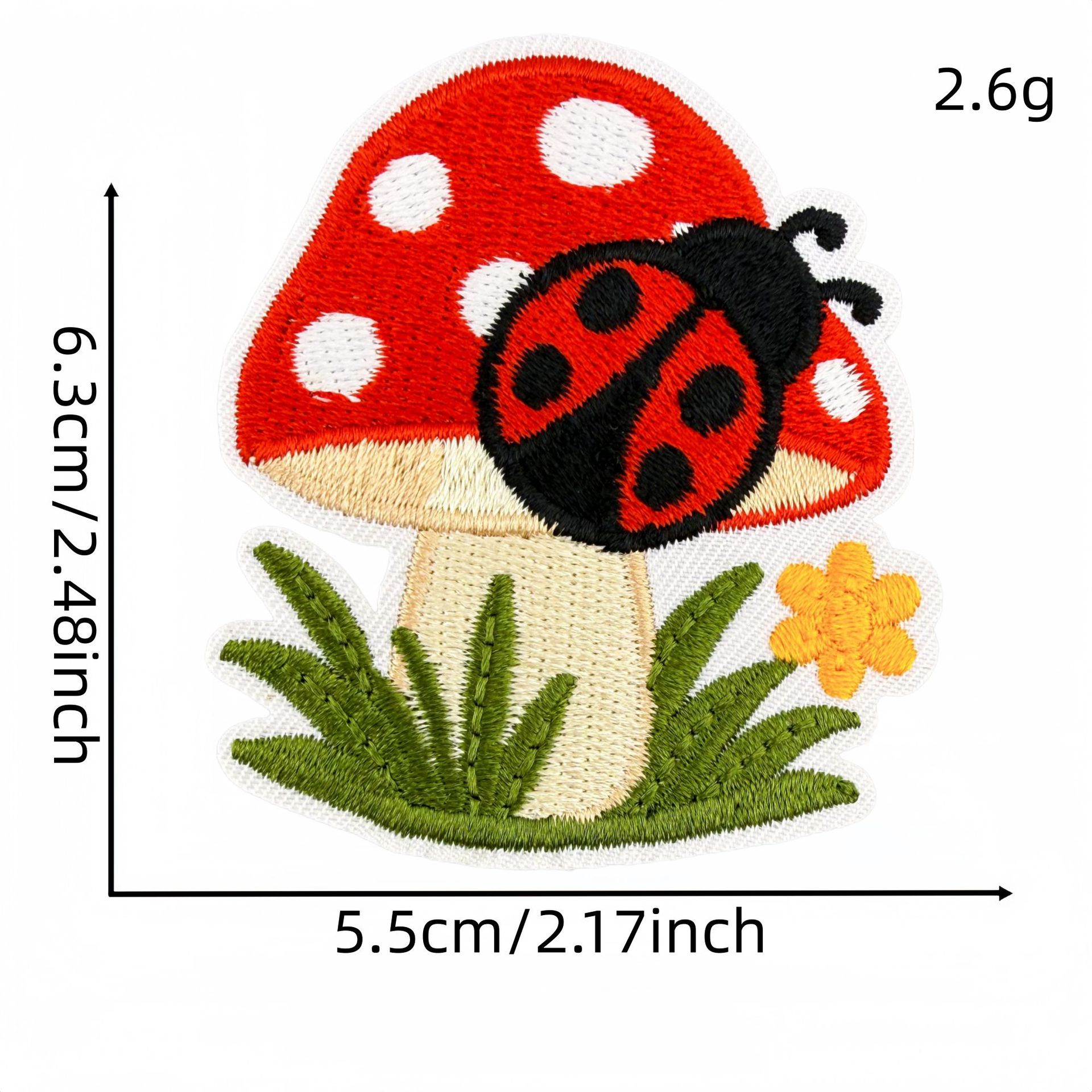 10 قطع من رقع التطريز الكرتوني - مراجعة Embroidery Lady Bug وسعره