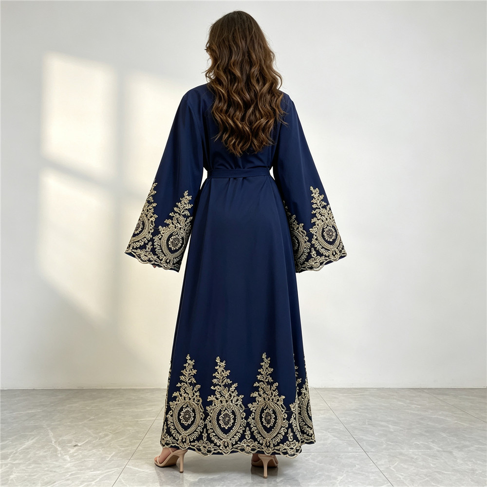 عباية دبي جديدة فاخرة، كيمونو، - مراجعة Embroidery Kebaya وسعره