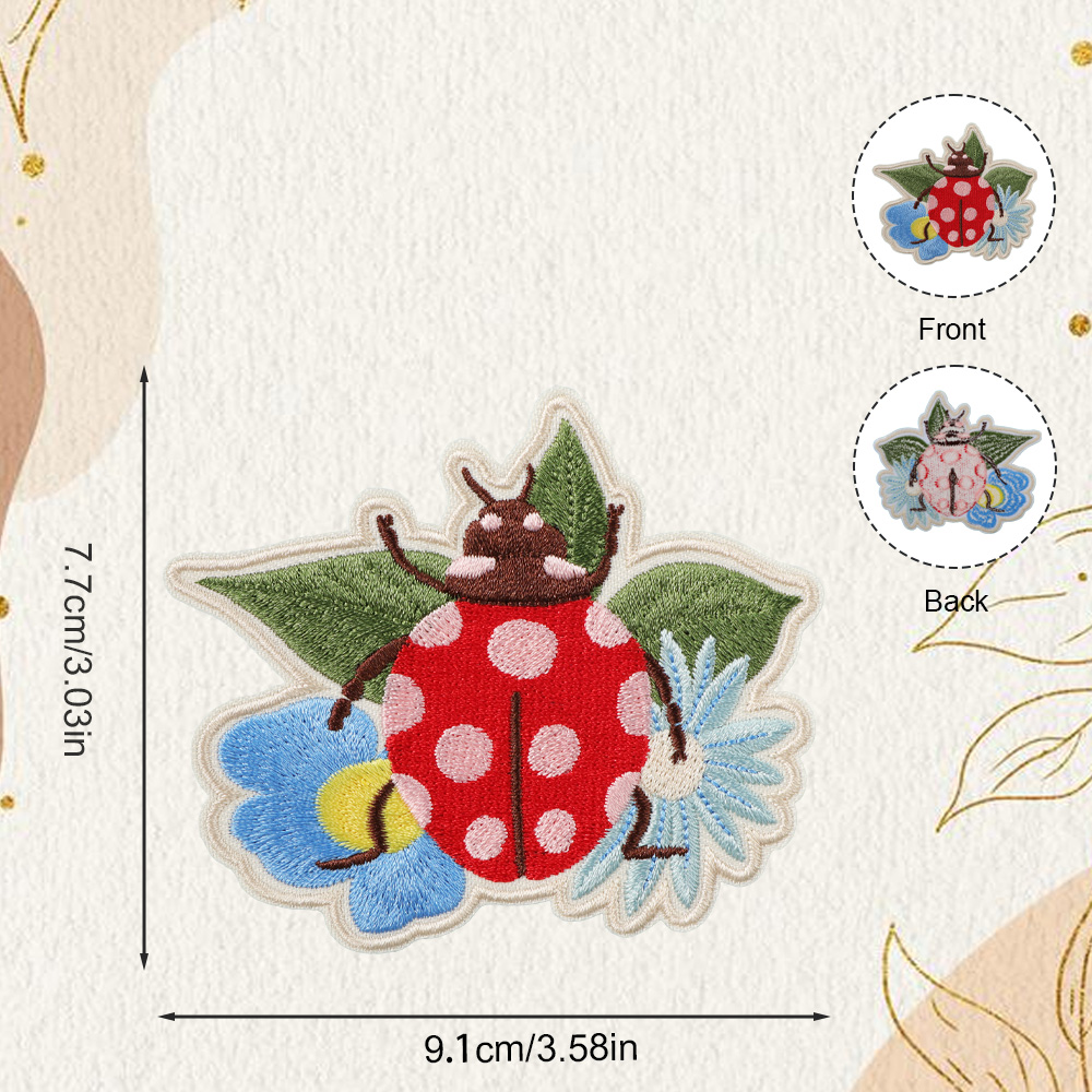 قطعة واحدة من رقعة مطرزة بنقشة - مراجعة Embroidery Lady Bug وسعره