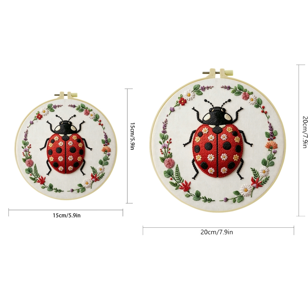 مجموعة أدوات التطريز للمبتدئين - مراجعة Embroidery Lady Bug وسعره