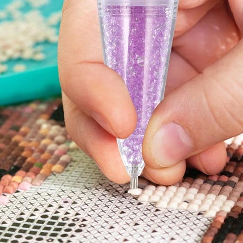 زهرية شكل نقطة الحفر القلم 5D  - مراجعة Embroidery Garments وسعره