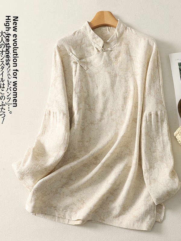 قميص نسائي فضفاض من القطن والك - مراجعة Embroidery Cotton Shirt وسعره